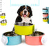 Large Crate Dog Bowl, Removable Stainless Steel Hanging Pet Bowl for Dogs, Cats, Puppies (Pink Orange)