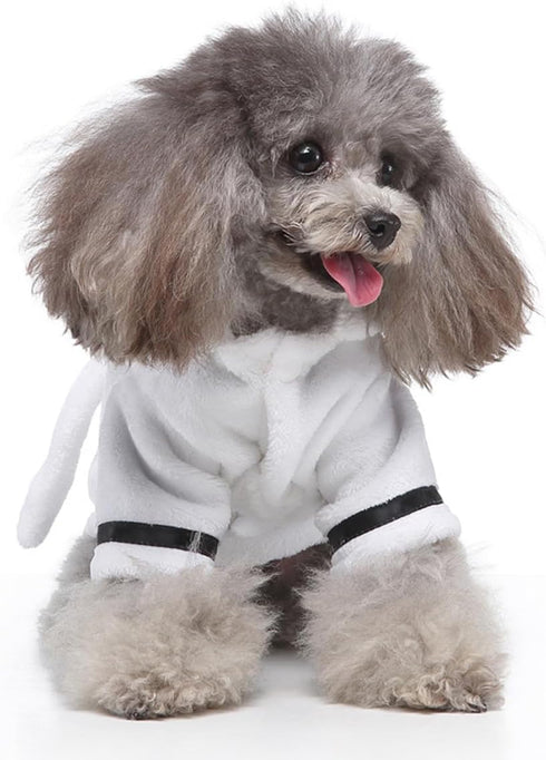 Generic Dog Bathrobe Quick Drying Dog Robe, Dog Hoodie Super Absorbent Towel for Drying Dogs, Adjustable Belly Strap