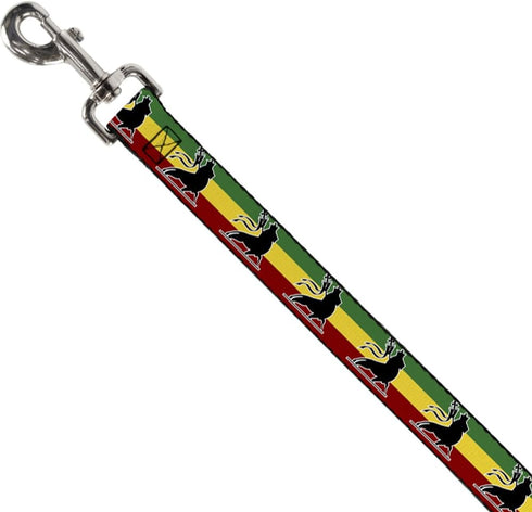 Dog Leash, Lion of Zion Repeat, 6 Feet Long, 1.5 Inch Wide