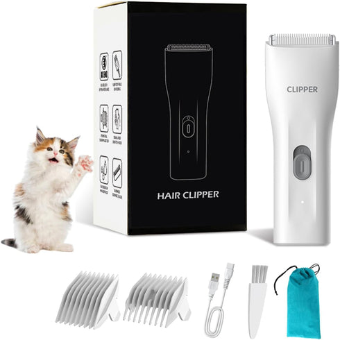 Prowerful Home Professional Dog Grooming Kit Clipper Low Noise USB Rechargeable Gifts