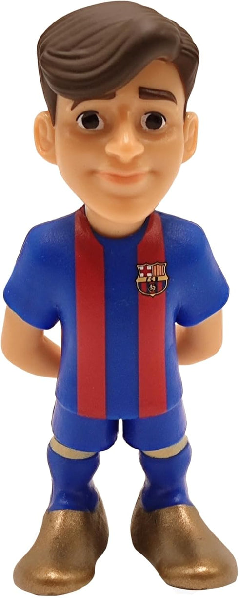 5-Pack (7cm) MINIX COLLECTIBLE FIGURINES of FC Barcelona Stars Araujo, TER Stegen, GAVI, Pedri & Lewandowski Official