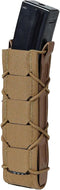 High Speed Gear Extended Pistol Taco Gen 2, Laser Cut MOLLE Single Mag Pouch Made in The USA (Coyote Brown)