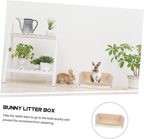 Compact Rabbit Litter Box for Pet Training - Durable Design