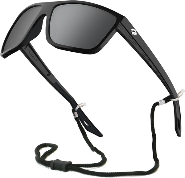 TOREGE Polarized Sports Sunglasses for Men Women, UV Protection Wraparound Lightweight for Fishing Golfing NAUTILUS