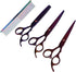 Set, Gavigain Purple Grooming Kit, Premium Stainless Steel Scissors Ergonomic Handle, Proof Comb, for Long Haired Pets
