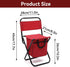 equlup 40kg Folding Fishing Chair, Load Portable Leisure Back Chair with Bag Comfortable Camping Stool for Outdoors