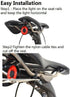 Smart Bike Tail Light, Ultra Bright Rechargeable LED Bicycle Light, IPX6 Waterproof, Fits Any Road Bike