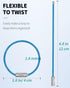Uniclife 4 Inch/6 Inch Wire Keychain Cable - Large Stainless Steel Key Ring Loop Holder for Luggage Tag Keeper