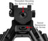 Scout-pod Tactical Pro Bipod, 7.3" to 9" Height Adjustable with Double Swivel and QD Mounting Deck, SP-SL07
