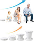 7 330.7lb Pilipane Retractable Portable Toilet Foldable Travel Toilet Level Adjustable Height Camping Portable Potty