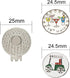 Golf Ball Markers with Hat Clips for Men Women, Removable Crystal Golf Ball Marker with Magnetic Clip