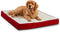 South Pine Porch Darla Deluxe Dog Bed - Large - Crimson - 48" x 36"