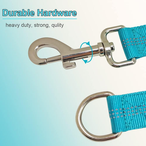 BTINESFUL Bungee Dog Leash Extension, 18”Dog Shock Absorber Extender, Works with Any Leash for Walking, Jogging, Training, Playing