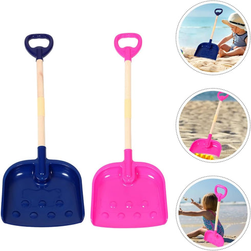2Pcs SUPVOX Beach Shovels Thickened Plastic Sand Remover Tools for Outdoor Adventures Detachable Design for for Garden