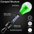 FLY2SKY Portable Tent Lamp, 4 Packs LED Lights with Clip Hook for Camping, Emergency, and Outage