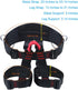 X XBEN Professional Rock Climbing Harness, Red Work Safety Belt