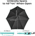 G4Free XL Adjustable Beach Umbrella with Universal Clamp for Chair, Stroller, Golf Cart, Wheelchair, Patio, Bleacher,