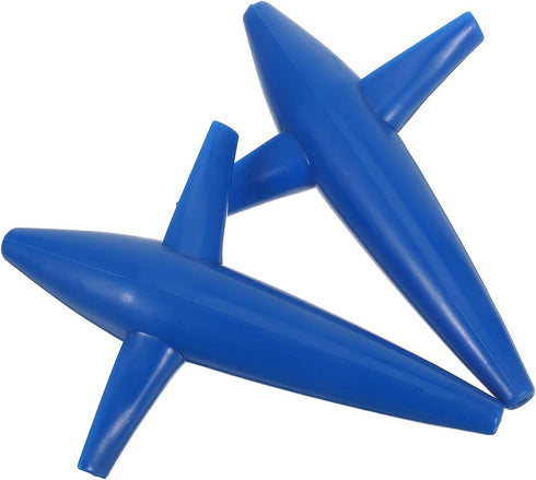2pcs Blue Bird-Shaped Trolling Teaser Lures for Saltwater Offshore Fishing, Hard Baits