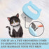 Gentle Cat Grooming Comb Massager - Soft Tools for Pet Hair Removal, Nail Clipper, Deshedding, and Trimming
