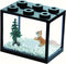Small Sea Monkey Tank, Stackable Mini Betta Fish Tank Kit with Gravel and Moss Ball