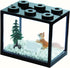 Small Sea Monkey Tank, Stackable Mini Betta Fish Tank Kit with Gravel and Moss Ball