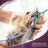 7" Downward Curved Dog Grooming Scissors - Safety Shears for Grooming Face and Paws, Trimming Shears for Dogs and Cats