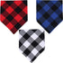 3 Pack Dog Bandana Plaid Reversible Triangle Bibs, Scarf Accessories for Large Dogs and Cats