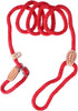 POPETPOP Nylon Dog Slip Training Leash Collar Rope for Pets, Red