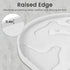 Ptlom Pet Placemat for Dogs and Cats, Non-Slip Waterproof Feeding Mat, Suitable for Small, Medium & Large Pets, White