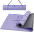 Yoga Mat 8mm Thick - Non-Slip Workout Mat 72"x 26"x 0.24" with Alignment Mark for Yoga, Pilates & Floor Workouts