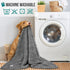 PetAmi Dog Blanket for Large Medium Dogs Grey, Soft Fluffy Sherpa Fleece Blanket for Cat & Dog, Washable 40x60