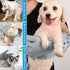 Pet Grooming Gloves Pet Hair Remover, Silicone Heat Resistant Cleaning Gloves with High-Density Teeth for Dogs