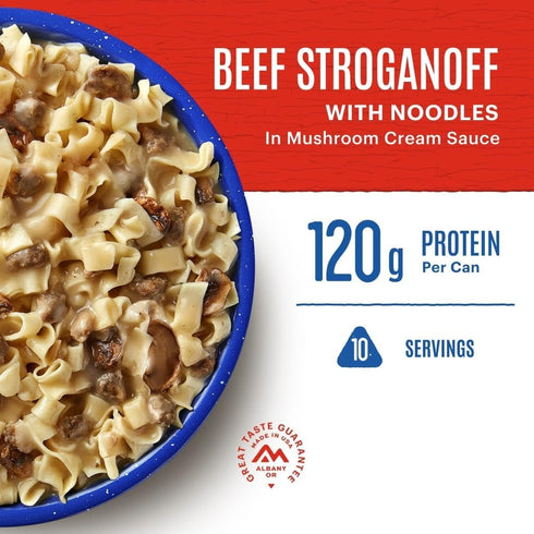 Mountain House Beef Stroganoff with Noodles | #10 Can Freeze Dried Emergency Food