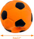 CHIWAVA 3PCS 2.7'' Squeak Latex Dog Toy, Football Chew Fetch Ball for Medium Dogs, Interactive Play