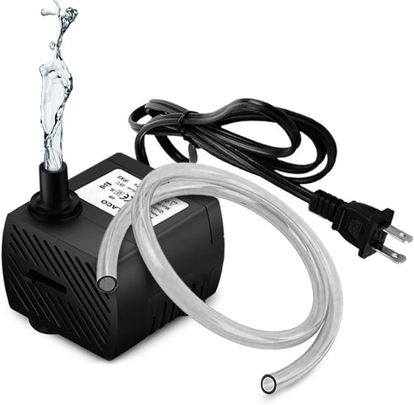 PULACO 95GPH Mini Submersible Water Pump for Aquarium, Fish Tank, Pond, Fountain, Hydroponics