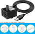PULACO DC 5V USB Mini Submersible Water Pump with Tubing for Pet Fountain, Aquarium, Pond, Hydroponics