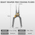 TRUSCEND Lockable Handy Fishing Pliers, Ergonomical Handle, Corrosion Resistant Fishing Tool