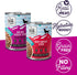 I AND LOVE AND YOU Wet Dog Food - Double Dog Deer Moo Variety Pack - Beef + Venison, Grain Free, Filler Free 13oz can, 6pk