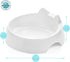 CatGuru Whisker Stress Free Cat Water Bowl, Non Slip Feeding Bowls, Shallow Cat Food Water Bowls (Marshmallow)