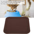 8.6x8.6 Inches Non-Slip Silicone Pet Feeding Mat for Cats and Dogs, Dog Bowl Mat with Raised Edge, Spill Proof Placemat
