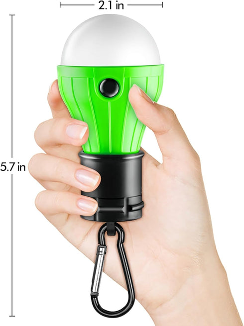 FLY2SKY Portable Tent Lamp, 4 Packs LED Lights with Clip Hook for Camping, Emergency, and Outage