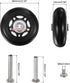 uxcell Replacement Luggage Wheels 64x24mm Suitcase Repair Kits with 4 PU Bearing Wheels, Washers, Wrenches