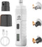 PAPIFFEED Dog Nail Grinder with LCD Display Quiet Electric Nail Trimmer with