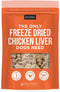 Natural Rapport Chicken Liver Dog Treats, Grain-Free Freeze Dried Chicken Bites for Small and Large Dogs