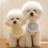 ANNUOZE 5PCS Cute Lace Pet Bib, Sweet Plaid Flower Cat Bandana, Kitty Scarves, Cotton Saliva Towel for Small Medium Dog