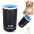 Automatic Dog Cleaner, Soft Electric Washer USB Rechargeable Cleaner Cup for Small to Medium Dogs Cats (Black White)