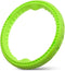 Dog Chewing Ring - Soft Rubber Dental Chewing Toy for Small and Medium Dogs, 10", Green