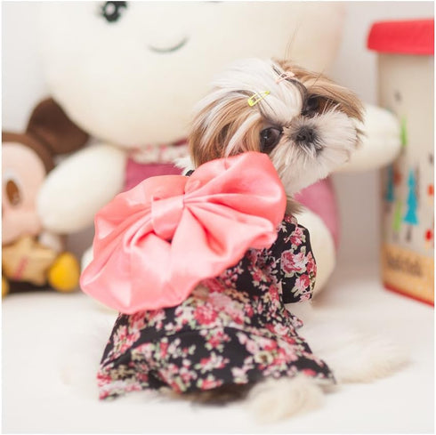 WeeH Dog Costume for Halloween, Cat Clothing, Japan Kimono Pet Clothes for Medium Black Doggy, Kitty, Rabbits, Pig Fun
