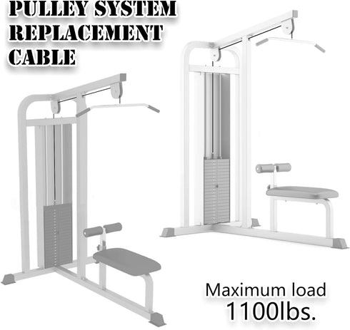 J Bryant Fitness Pulley Cable Gym Cable Replacement, Heavy Duty Steel Wire Rope in Various Lengths