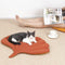 Pet Mat for Small Dogs and Cats - Soft Cotton Bedding with Ginkgo Leaf Design, Machine Washable, 50 x 68cm